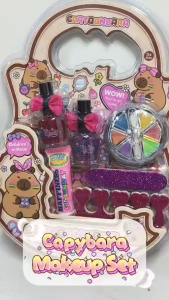 Capybara Easy Removal Kids Makeup Cosmetic Toys Set For Girls Beautiful Princess Hobbies 小孩化妆套装玩具 *READY STOCK*