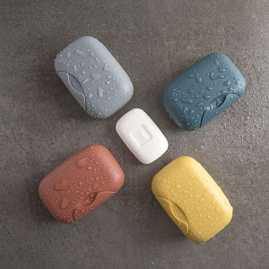 Mini Di Động Du Lịch Xà Bông Nhựa Kín Hộp Xà Phòng Sáng Tạo Bao Phủ Xà Phòng Chống Thấm Nước Phong Cách Bắc Âu Macaron Màu