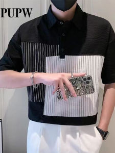 Áo Thun Nam Tay Ngắn PUPW Thời Trang Mùa Hè Thường Ngày Chất Liệu Polyester Thời Trang Trẻ Trung Cao Cấp