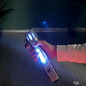 【MAJU】LED Light Up Toy Saber Dual Light Sword 7 Colors Changeable with 3 Mode Sound Toys RGB Fun