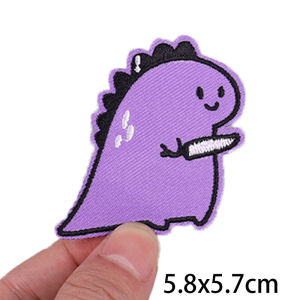 Miếng Dán Thêu Hình Khủng Long Dán Nhiệt Hình Thú Hoạt Hình Dán Ủi Lên Quần Áo Làm Thủ Công Bằng Polyester Thân Thiện Với Môi Trường Dùng Để Trang Trí Quần Áo Tự Làm