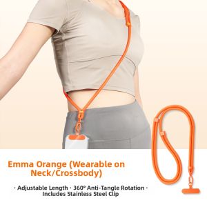 RQZN | Anti-Theft & Anti-Lost Phone Lanyard with Wide Clip & Adjustable Strap