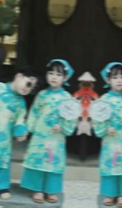AD35 Áo dài cách tân Tết Thanh Sơn KAMACA quần áo cho bé trai bé gái đi chơi du xuân