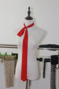 Fashionable Black White Chiffon Scarf with Stripes for Women Versatile Narrow Silk Tie Perfect for Spring Summer