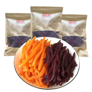 New 2024 Soft Tasty Original Flavor Sweet Potato Snack Dried Purple Sweet Potato Strips Leisure Small Treat Red Heart Sweet Potato Dried