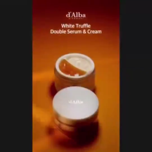 dAlba Italian White Truffle Double Serum & Cream 70g | Customizable 2-in-1 Hydration & Firming Moisturizer | Vegan Antioxidant Glow & Barrier Repair