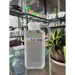 Bình Nước Thuỷ Tinh Chữ Nhật 1.1L500ML Binh Thủy Tinh Vân Sọc 1100mlCó Tay CầmVân Nổi