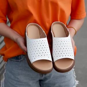 COD VIWANA 2025 New Womens High Heels Sandal Thick Bottom Casual Shoes Ladies Leisure Summer Wedges Platform Outdoor Slippers For Women HXK