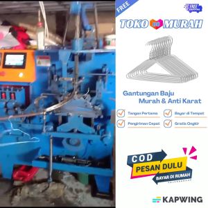 Toko Murah 88 - Gantungan Baju Kawat Isi 50pcs Stainless Anti-Karat Murah Promo Hanger Gratis Ongkir
