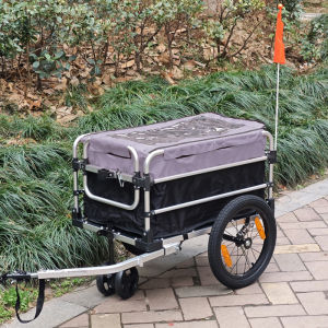Distant Star Lightweight Bicycle Trailer Shock Absorption Design Portable Camping Wagon Pedal Powered Riding Equipment for Pets