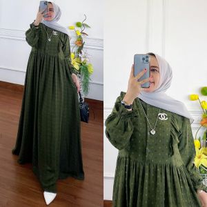 Dress Sharita Towtone//Dress Busui//Gaun Pesta//by Aqila