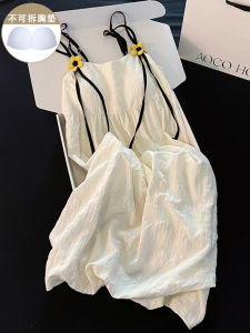 Dễ Thương Phong Cách Nguyên Chất Cotton Vải Bông Váy Ngủ Nữ Quần Áo Gia Đình Mới Mùa Hè Họa Tiết Hoa Ren Viền Cổ Chữ V Chiều Dài Vừa Phải Váy Đồ Ngủ Đầm