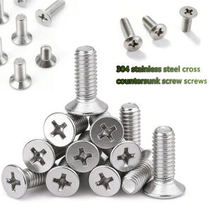 50/20/10/5pcs M1.6 M2 M2.5 M3 M4 M5 M6 304 Stainlessy Steel Cross Phillips Flat Countersunk Head Screw Bolt 3mm-70mm