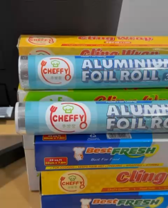 ALUMINIUM FOIL ROLL BEST FRESH 30cm 45cm x 7.6M x 5M CHEFFY bungkus makanan oven ayam panggang kue