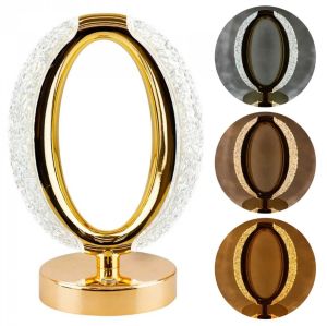 โคมไฟคริสตัลไร้สาย Touch Sensor Control LED Night Light โคมไฟตั้งโต๊ะแบบชาร์จไฟได้หรี่แสงได้ตกแต่งห้องนอน Camping ไฟ