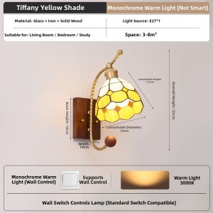 SHIGUANGSUIDAO | French Tiffany Vintage Wall Lamp