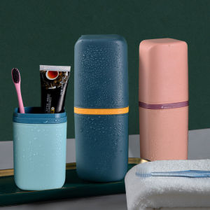 Portable Travel Toothbrush Toothpaste Holder Storage Case Box Organizer Household Storage Cup Outdoor Holder Bathroom Accessorie