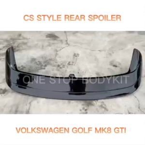 VOLKSWAGEN GOLF MK8 /MK8 GTI CS STYLE CAR REAR TRUNK SPOILER ABS SKIRT LIP BODYKIT (CARBON LOOK/PIANO BLACK)