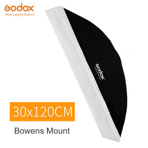 Godox 30 x 120cm 12"x 47" Speedlite Studio Strobe Flash Photo Reflective Softbox Soft Box Diffuser for Bowens Mount Equipment
