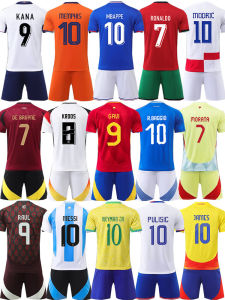 2024 Uniform Set Short Sleeve Customizable Barça Juventus Man City Home Game Polyester Fibeo