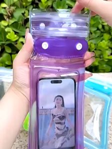 [สงกรานต์]ซองกันน้ำ กระเป๋ากันน้ำ ถุงกันน้ำ WaterProof Bag กันน้ำ สําหรับดําน้ำ กระเป๋าว่ายน้ำ ถมสายห้อยคอ มี ถุงลม กันน้ำ3ชั้น