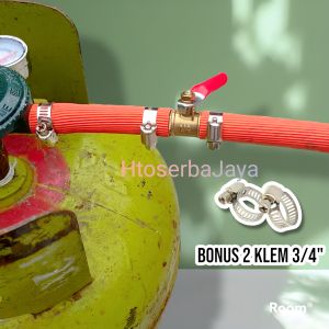 Sambungan selang stop kran gas LPG/ Kran LPG/ Sambungan selang LPG KUNINGAN