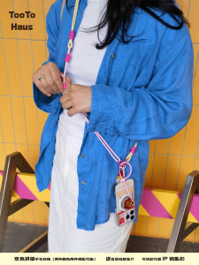 Durable Adjustable Alloy Carabiner Phone Strap Keychain Lanyard Multicolor Woven Crossbody Neck Hanging Rope for Mobile Phones