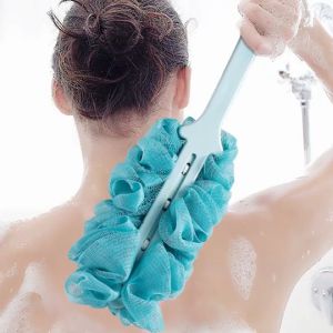 ARAFURA - TREESMILE Sikat Mandi Bath Brush Back Rubbing with Shower Puff - LF730