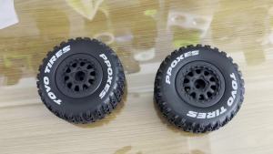 4pcs 112mm 1/10 Short Course Truck Tires Tyre Wheel With 12mm Hex For Slash Arrma Senton HuanQi 727 Vkar 10sc Hpi Rc Car