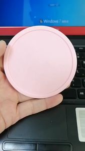 ที่รองแก้วยางหยอด  จานรองแก้วซิลิโคน ลายเรียบมินิมอล ทรงกลม มี9สี  มีบริการเก็บเงินปลายทาง gk99