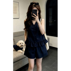 LIRUSHAN | Summer Trendy Sleeveless Denim Set