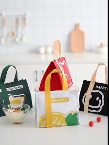 Candy Online Fashion High Capacity Waterproof Insulated Picnic Bag Aluminum Foil Layer Zipper Food Lunch Bag