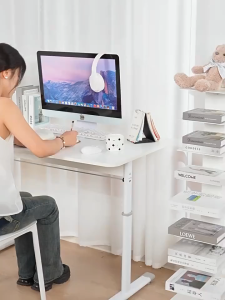 Adjustable standing desk 100-120cm office desk ergonomic desk game desk student home study desk computer desk rectangular desk