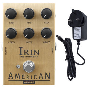 IRIN | IRIN AN-34 American Sound AMP Simulator Pedal of FD 57 Deluxe Amplifier from Clean to Overdrive Sound for Electric Guitar Effect