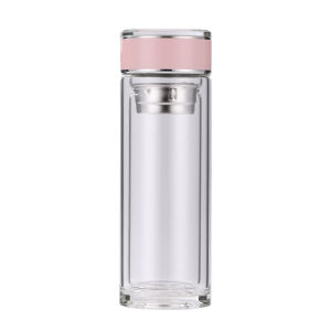 Cốc Thủy Tinh Hai Lớp Cho Nữ Cốc Trà Di Động Dung Tích Lớn Cấp Thực Phẩm Chịu Nhiệt Độ Cao Cốc Thủy Tinh Borosilicate