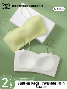 MiiOW | Invisible Beautifying Back Strapless Bra Top with Padded Gathered Design