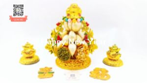 Tháp Tỏi Ông Địa Ngũ Sắc Cóc Phong Thủy - TỎI CÁT TƯỜNG