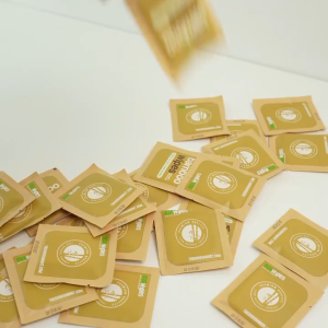 [ECOBAMBOO OFFICIAL]_Túi 50 Gói Khăn Ướt EcoBamboo Vải Sợi Tre Sinh Thái Kháng Khuẩn Travel Size Dùng Cho Da Nhạy Cảm