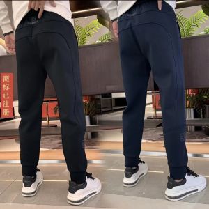 Quần Thể Thao Dày Ấm Áp Thường Ngày Cho Nam Mùa Thu Đông Quần Dài Cotton Dáng Ôm Đa Năng Thời Trang