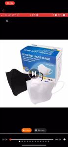 ISI 50 | MASKER DUCKBILL 3 PLY HITAM WHITE DEWASA ISI 50 PER BOX | ADA GARIS | KUALITAS BAGUS ISI 50 PER DUS