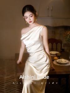 AISHINI | Đầm Tối Trang Nhã Cưới Trắng