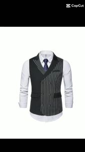 Áo Gile Áo Gile Nam Áo Cổ Vest Kẻ Sọc Hàng Thiết Kế May Tại Xưởng Chuẩn Từng Đường Kim Mũi Chỉ Tôn Dáng Phong Cách Trẻ Trung Lịch Lãm Cho Phái Mạnh Mã H65