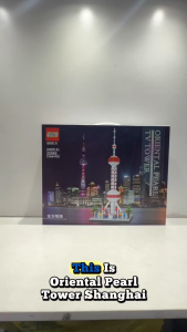 QS08 Oriental Pearl Tower Shanghai China 上海东方明珠塔 2180pcs Architecture Collection Building Blocks Toys Kids