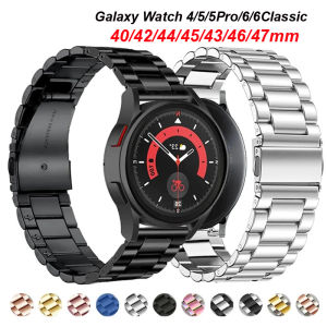 Jansin | 22mm Metal Strap For Samsung Galaxy Watch3/6/5/4 40 44mm Steel Band 20mm For Galaxy Watch4/42 46/6 Classic 43/47 5Pro 45 Band