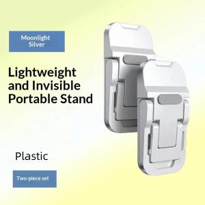 OUHOE | 1 Pair Portable Folding Laptop Stand Mini Invisible Notebook Leg Holder Anti-slip Thin Bracket for Home Office Business Trip
