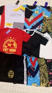 Sale Bộ Đồ Nam Quần Áo Bé Trai Tay ngắn 22KG Đến 65KG chất thun lạnh co dãn không bai xù lấy tương tác