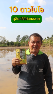 10 ดาว BIO หัวเชื้อจุลินทรีย์ สูตรเข้มข้น ย่อยสลายฟาง ข้าวดีด ข้าวเด้ง ขนาด 100 กรัม 2แถม2