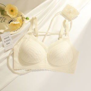 Lace Seamless Intimates Womens Small Chest Push up Breast Holding Push-up Beauty Back Tube Top Summer Thin Natural-looking