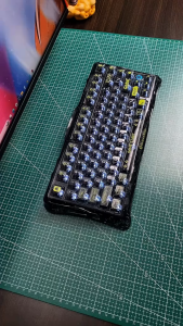 Bàn Phím Cơ Gravastar Mercury K1 Lite | Transparent Black 3 mode