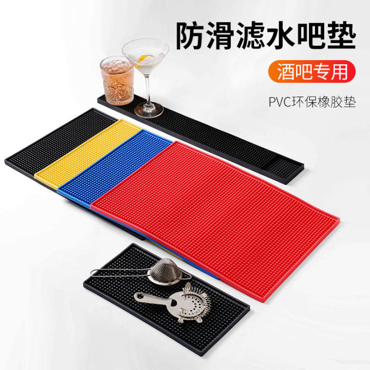 Bar Mat Silicone Waterproof Mat Bar Mat Table Mat Draining Mat Club Cup